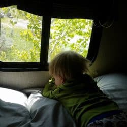 PERFECT toddler RV camping sleep in just a few steps!
