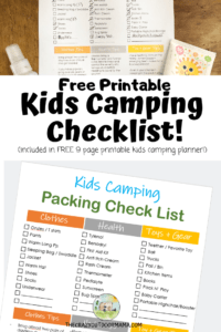 Printable Baby Camping Checklist and Planner! – The Crazy Outdoor Mama