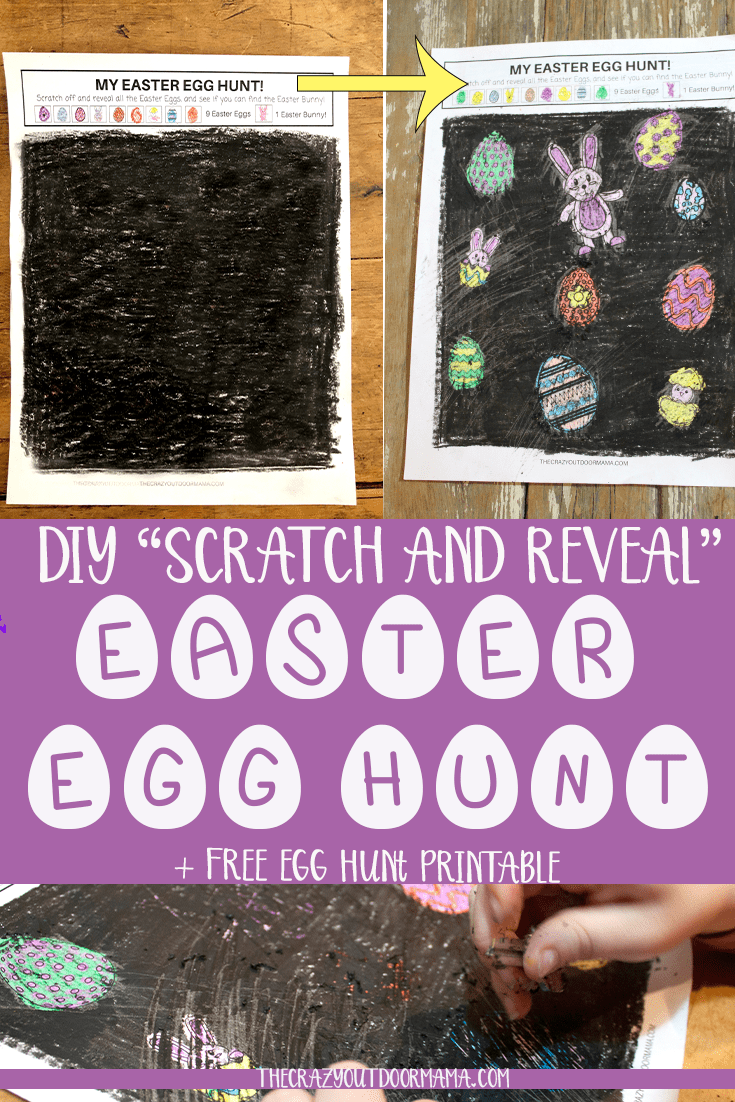 Diy Scratch And Reveal Easter Egg Game The Kids Will Love The Crazy Outdoor Mama