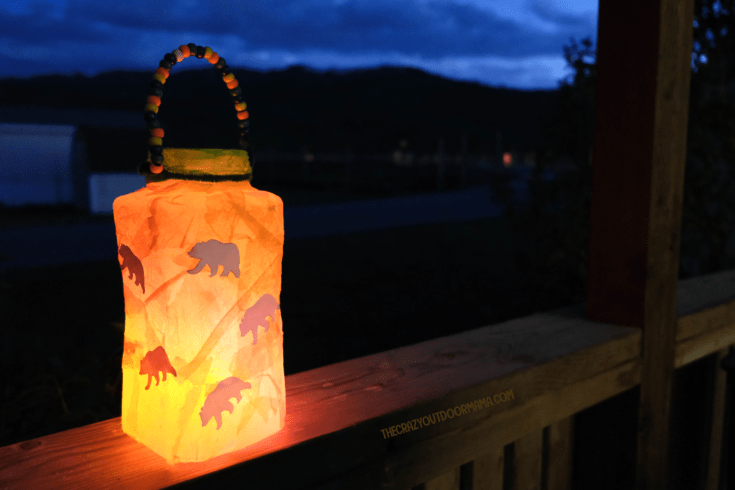 Kids Rip and Stick Camping Lantern Craft (using a recycled container!) –  The Crazy Outdoor Mama