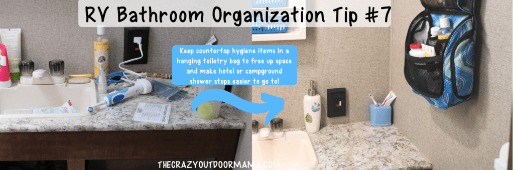 Tiny Home and RV Bathroom Organization - Tidbits