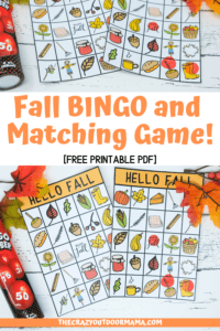 Fun Fall Scavenger Hunt and Matching Game [PDF Printable] – The Crazy ...