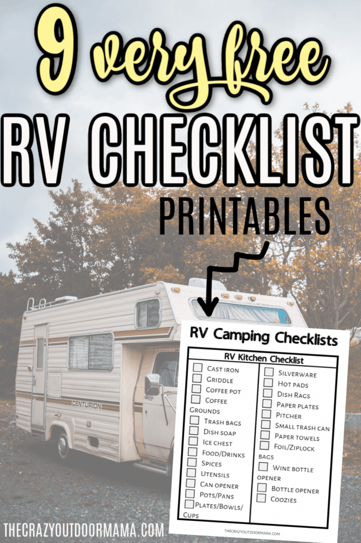 rv camping checklist pdf