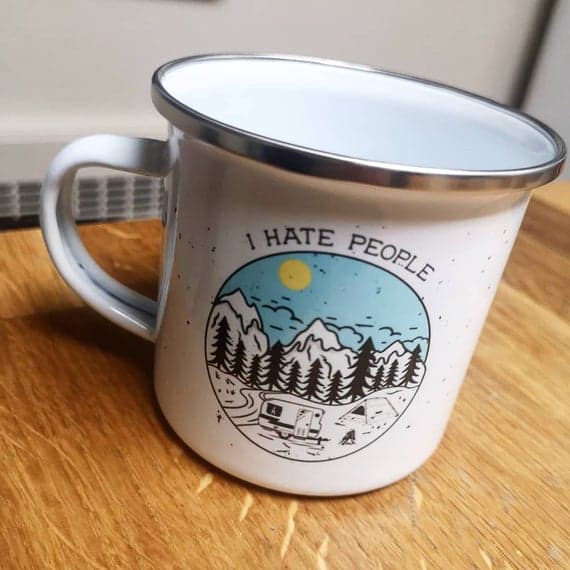 I Hate People Insulated Travel Mug, Funny Mugs