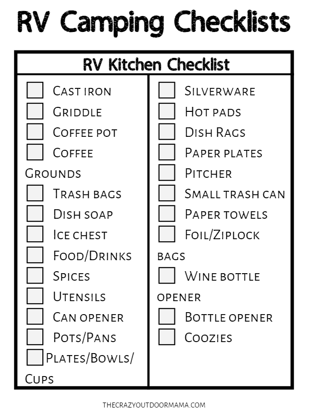 Camping Packing List PLUS Expert Camping Storage Ideas - Printable!