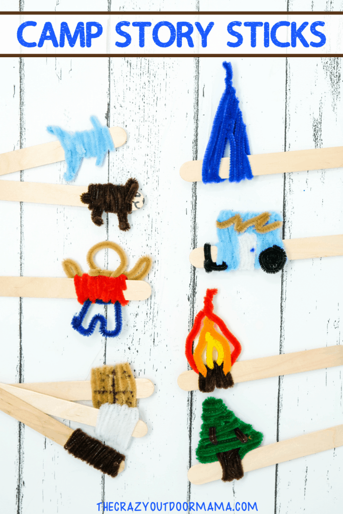 CAMP CRAFTS WITH POPSICLE STICK AND PIPECLEANER