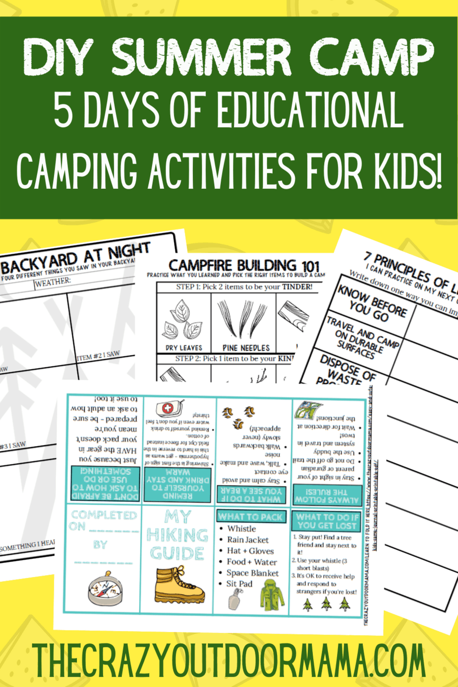 DIY Summer Camp 101 at Home (with printable lesson plans!) The Crazy