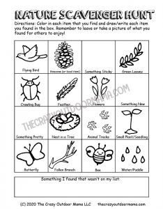 4 FREE Nature Scavenger Hunts [Color, Senses, ABC, Traditional] – The ...