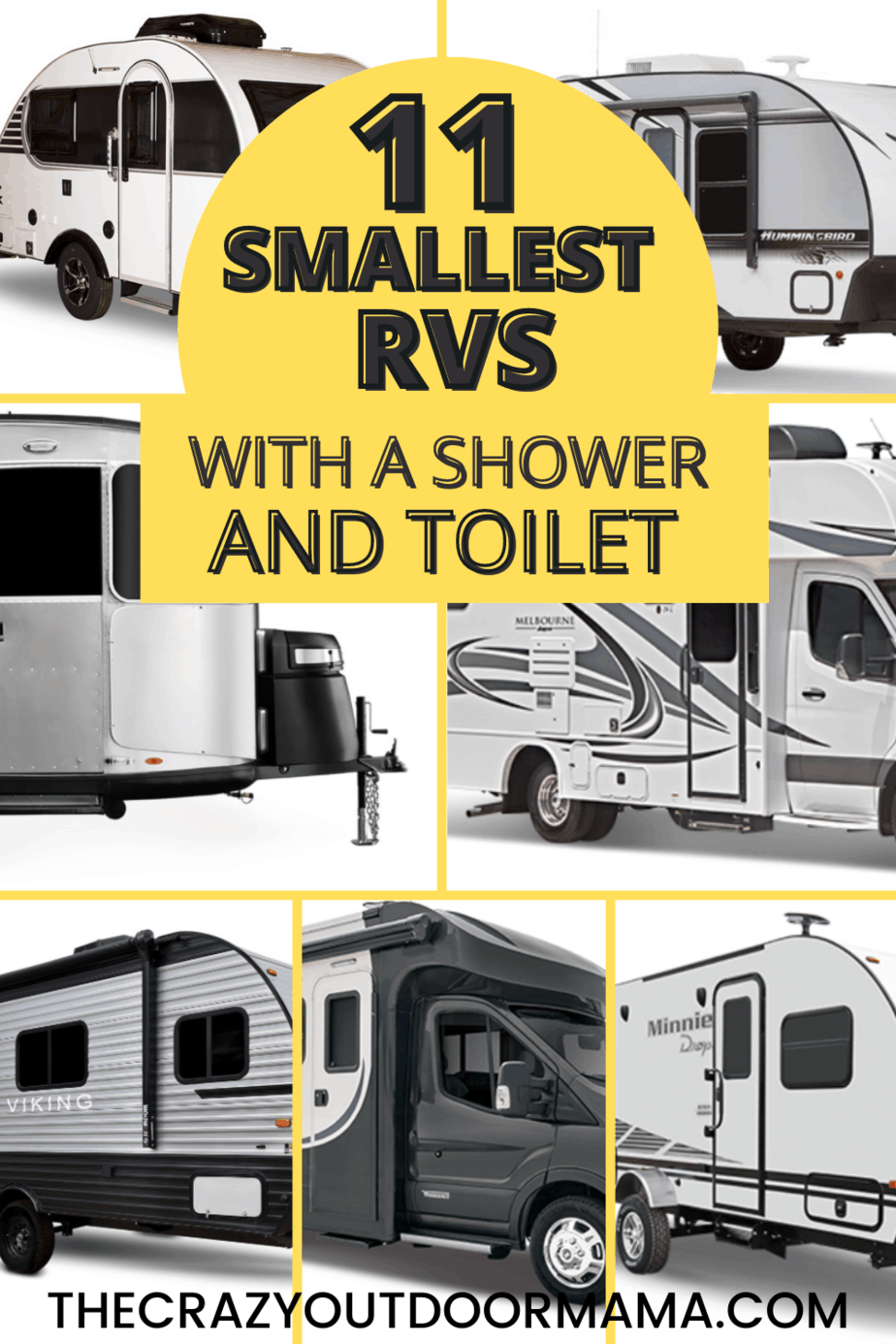 Startpunt biologisch temperatuur 11 Best Small RVs With a Shower and Toilet (Pics + Floor Plans) – The Crazy  Outdoor Mama