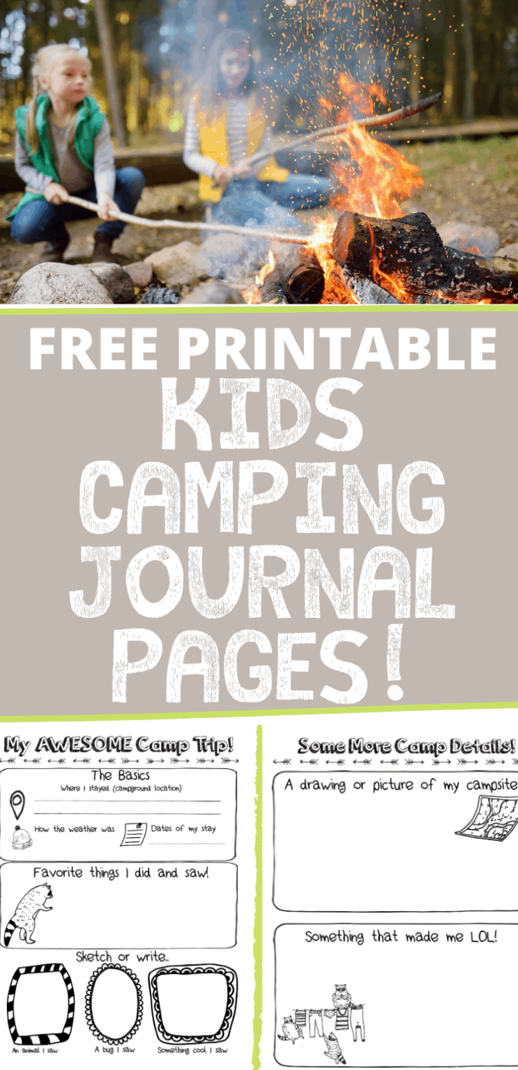 Fun and Engaging Printable Kids Camping Journal [25 Pages + Free PDFs ...