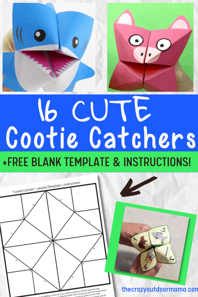 Free Printable Animal Cootie Catcher Template FREE PRINTABLE TEMPLATES