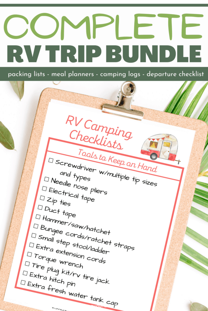 rv camping trip packing list