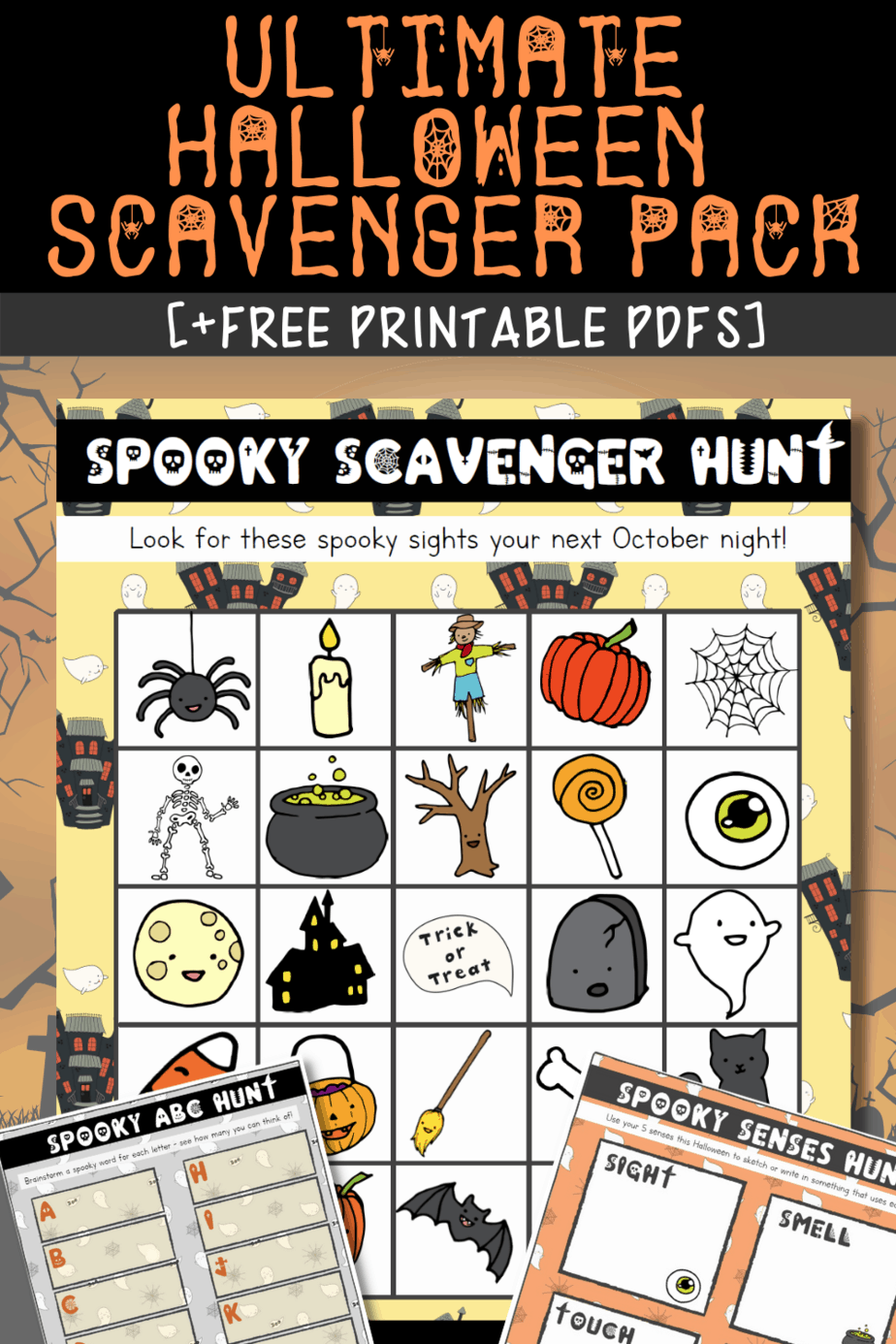 Free Printable Halloween Scavenger Hunt For Kids
