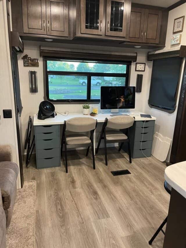 27 RV Office Conversion Ideas to Transform Your Space [Video + Pictures ...