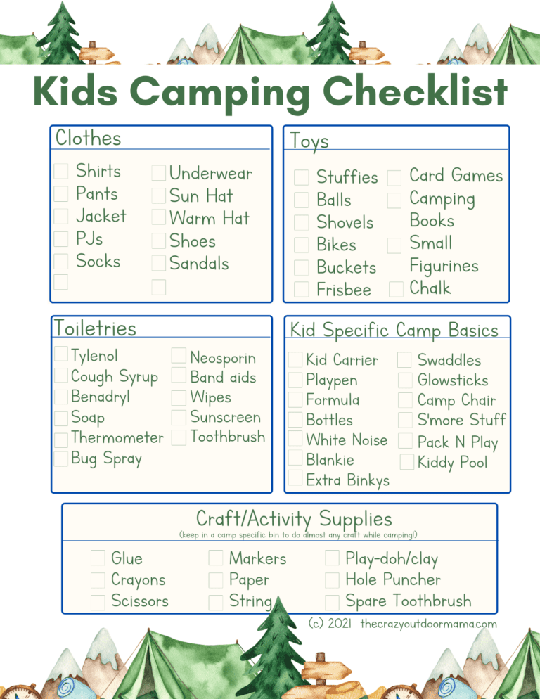 21 Easy Kids Camping Activities (+Free Printable 25 Page Activity Pack ...