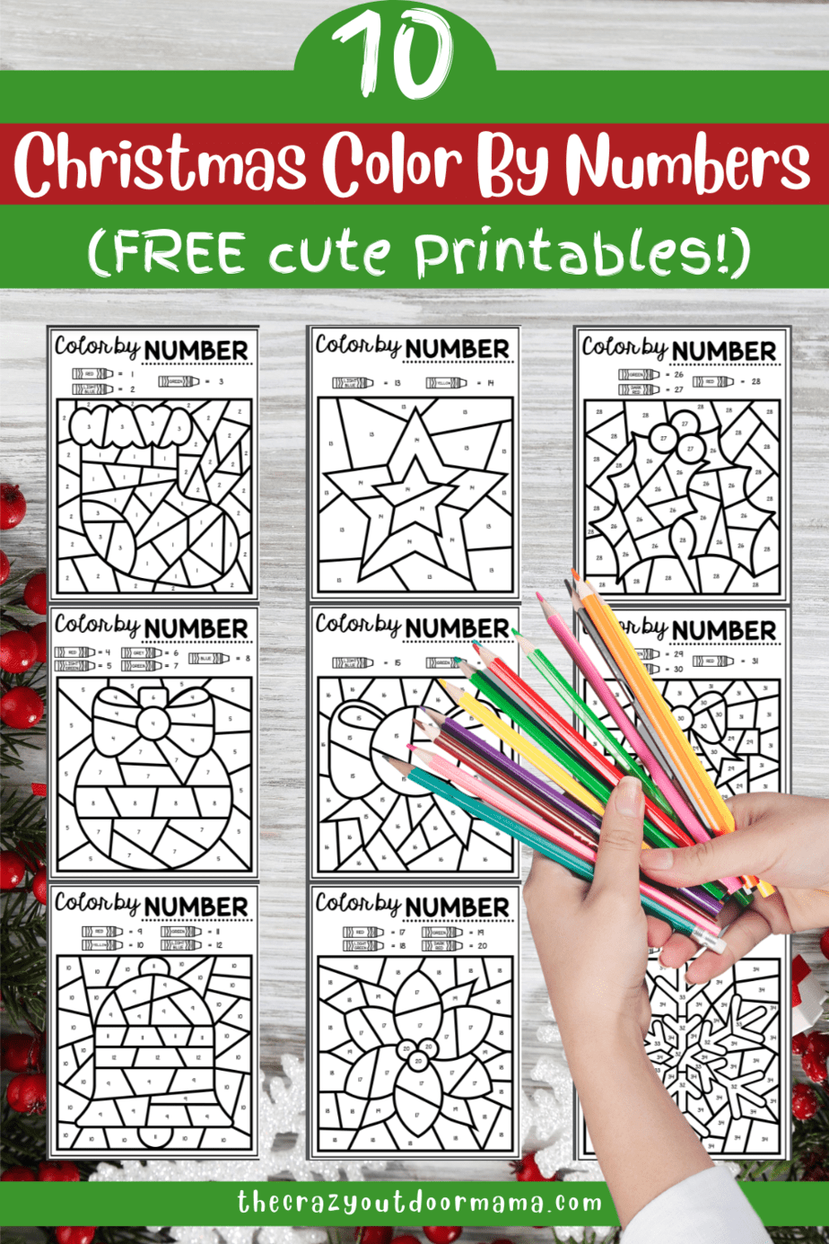 10 Cute Christmas Color By Number Printables for Kids (Free Printables ...