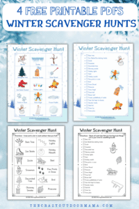 7 Winter Scavenger Hunts for Kids (+FREE Printable Pack!) – The Crazy ...