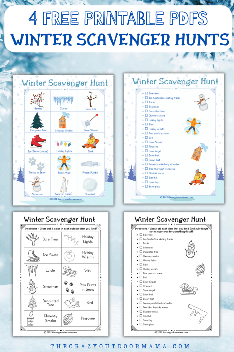 7 Winter Scavenger Hunts for Kids (+FREE Printable Pack!) – The Crazy ...