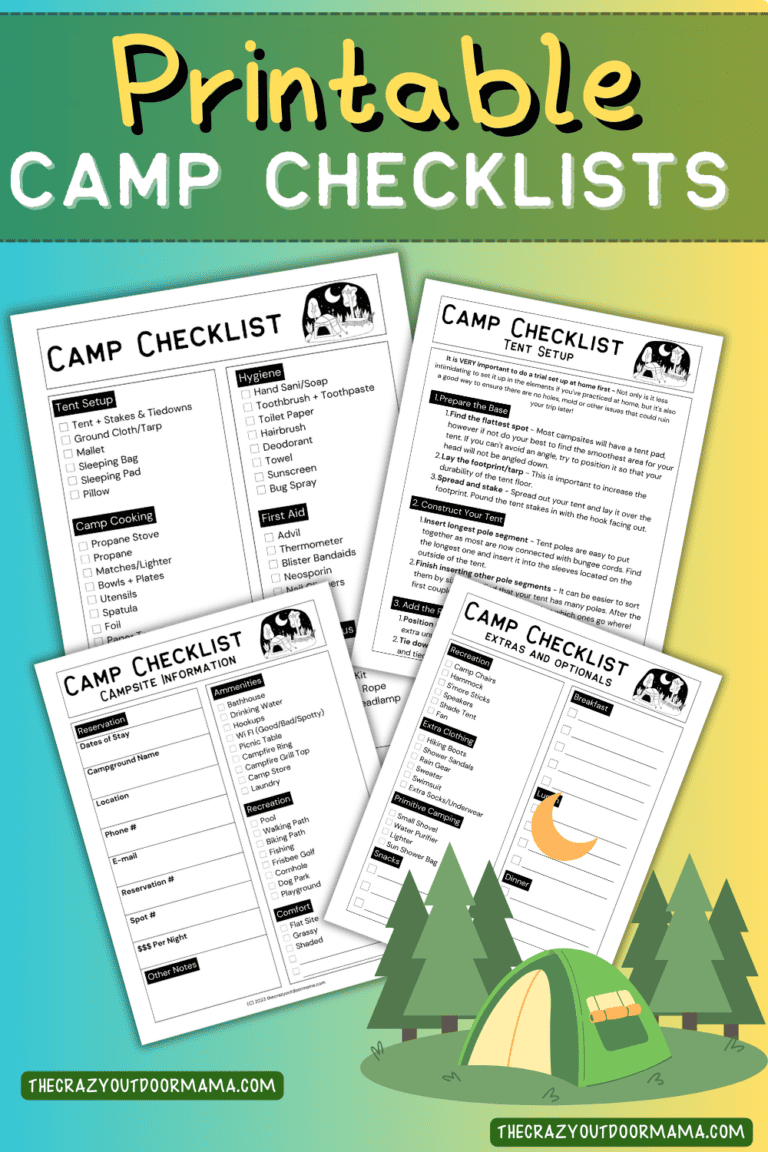 5 Essential Camping Checklists To Simplify Your Next Trip! – The Crazy ...