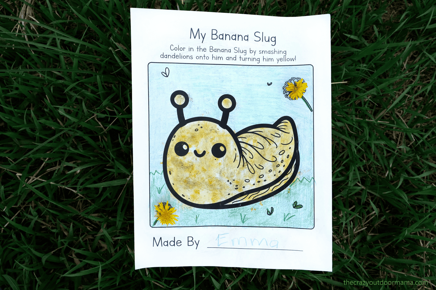 dandelion-banana-slug-printable-the-crazy-outdoor-mama