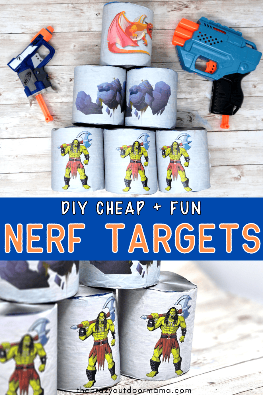 DIY Nerf Orc Targets - Perfect for a Nerf Themed Party! – The Crazy ...